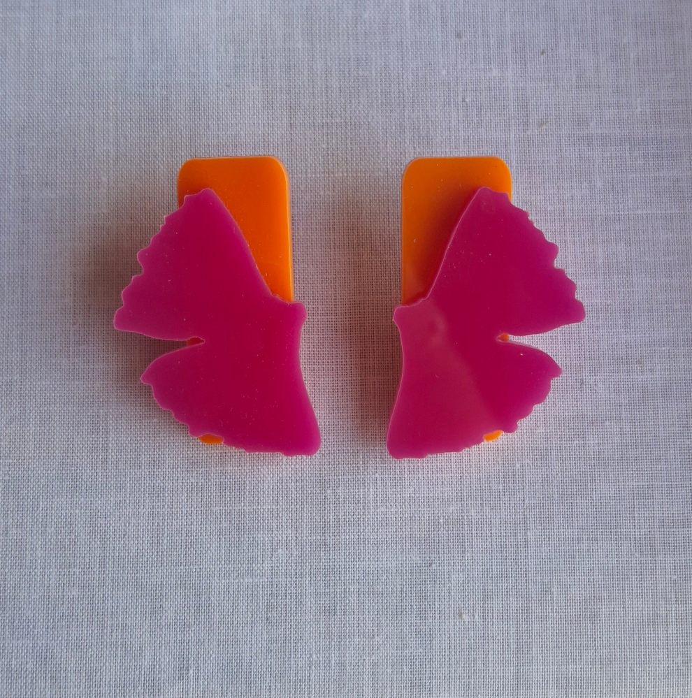 Ginkgo stud earrings