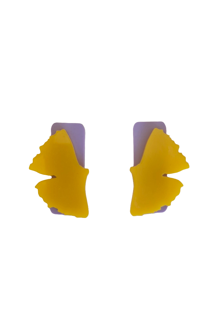 Ginkgo stud earrings