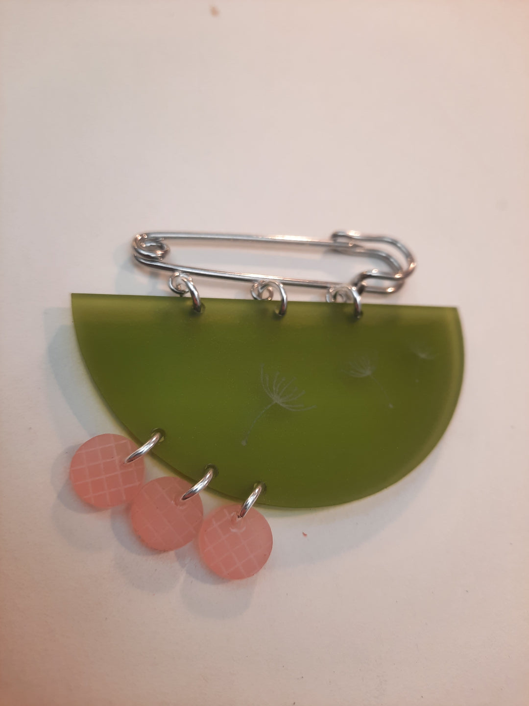 Dandelion brooch