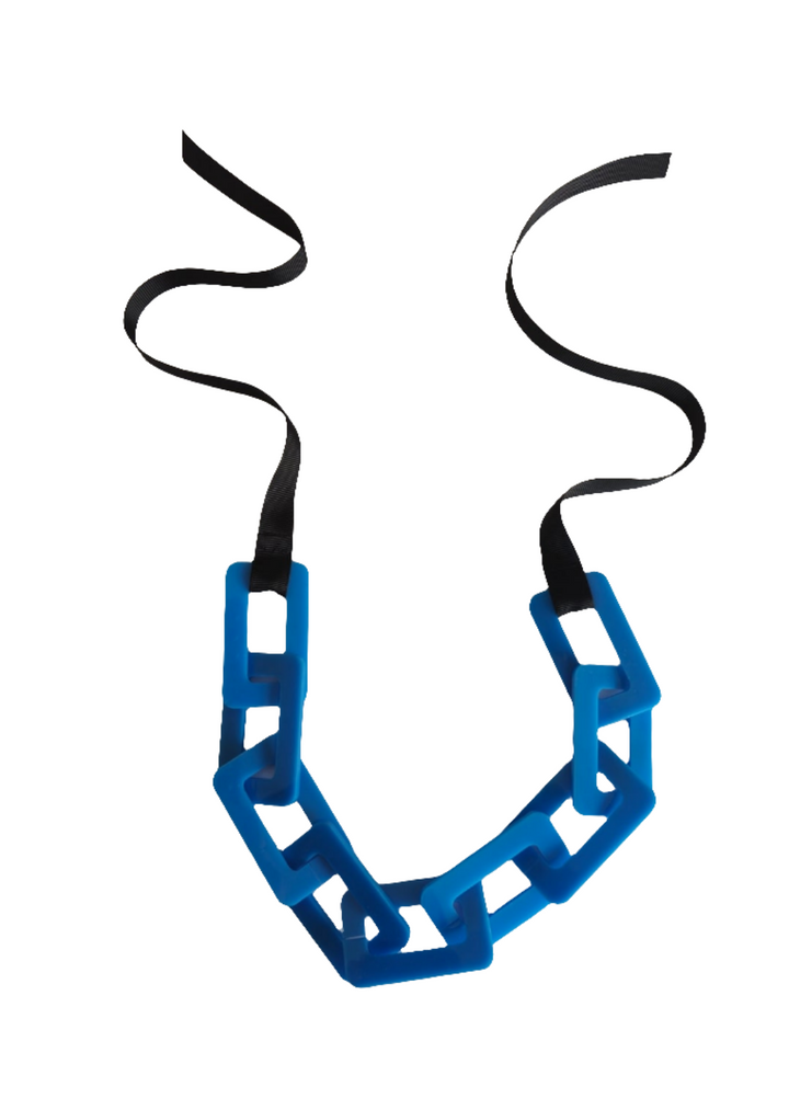 Teal blue chain link