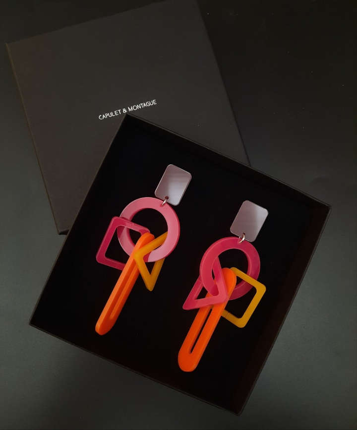 Throwing shapes earring
