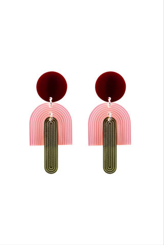 Arc drop earrings