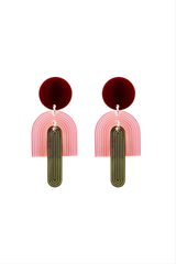 Arc drop earrings