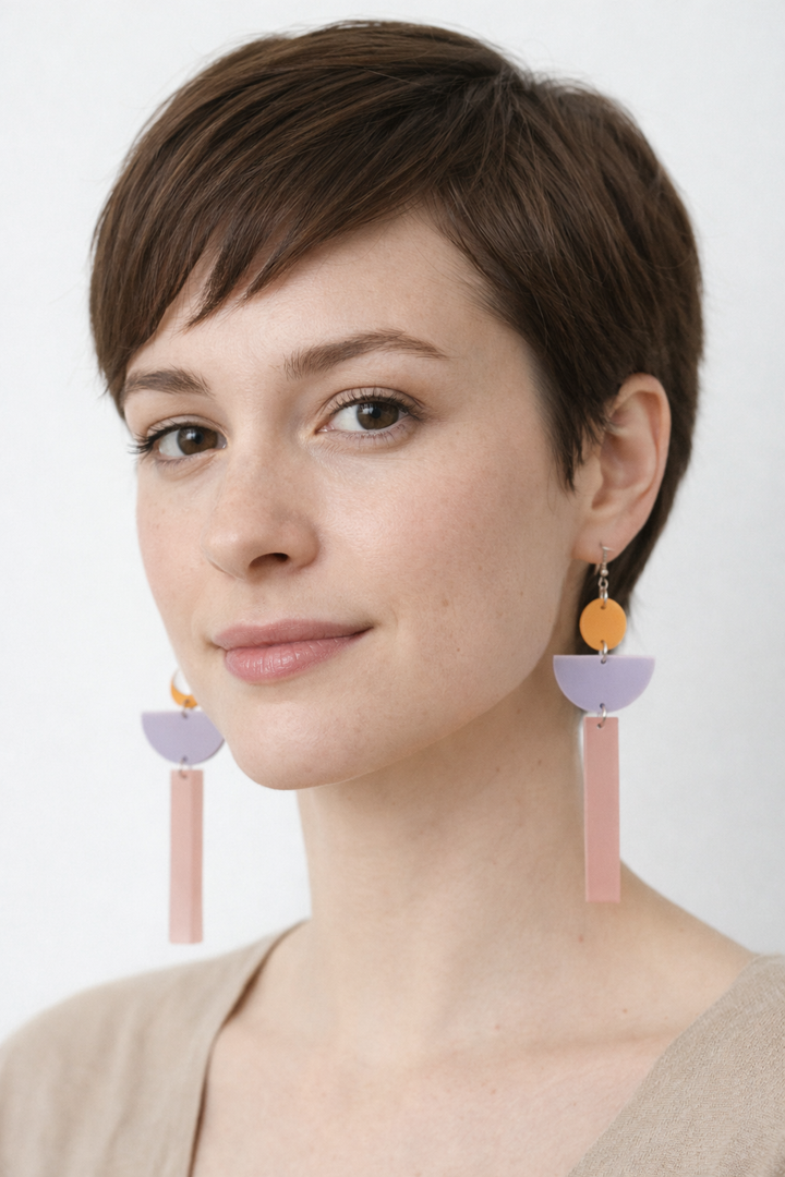 Opposites attract earrings