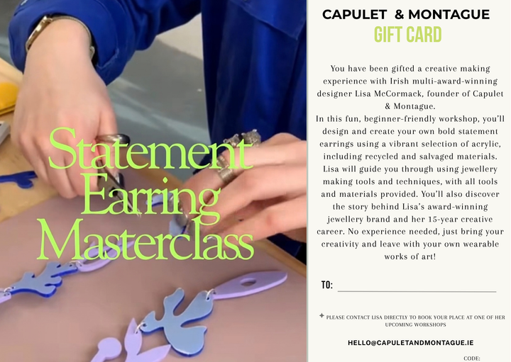 Statement Earring Masterclass gift voucher