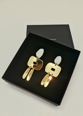 Recycled acrylic eareings by Capulet and montague 