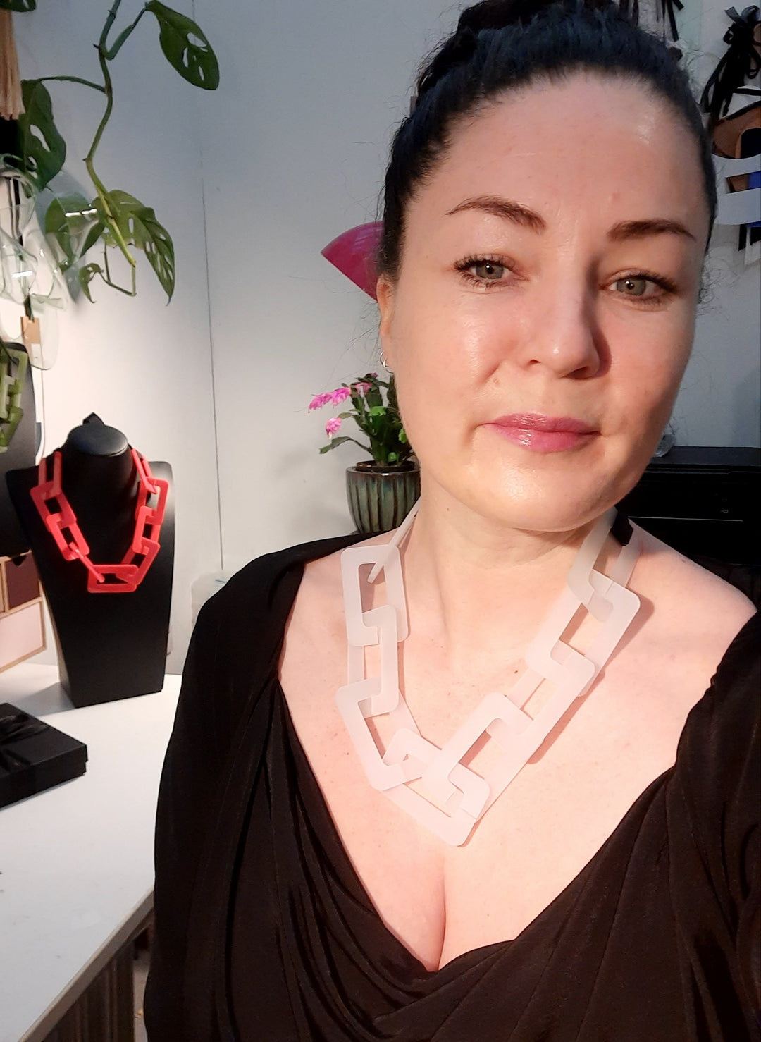 Chain link necklace made in Ireland by irish jewellery jewelry designer Capulet and montague 