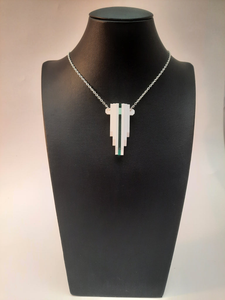 Art deco necklace designed and made in Ireland by Capulet and montague