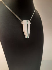 White Short Art Deco necklace